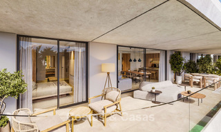 Innovatieve off-plan appartementen te koop op loopafstand van voorzieningen en het strand in Estepona, Costa de Sol 784914 