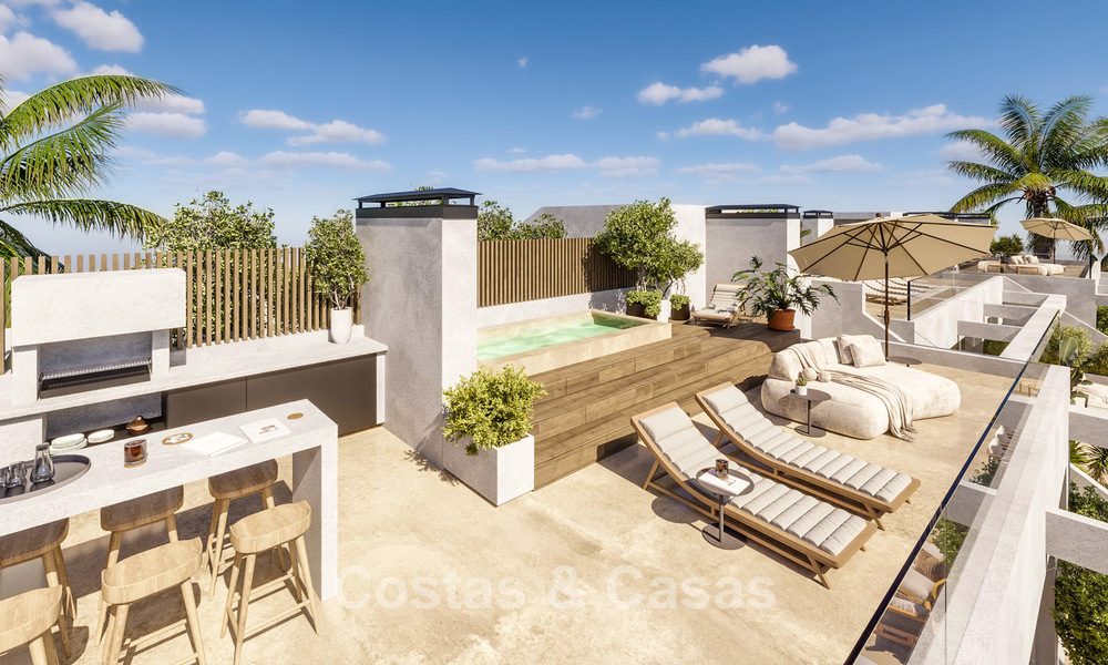 Innovatieve off-plan appartementen te koop op loopafstand van voorzieningen en het strand in Estepona, Costa de Sol 784919