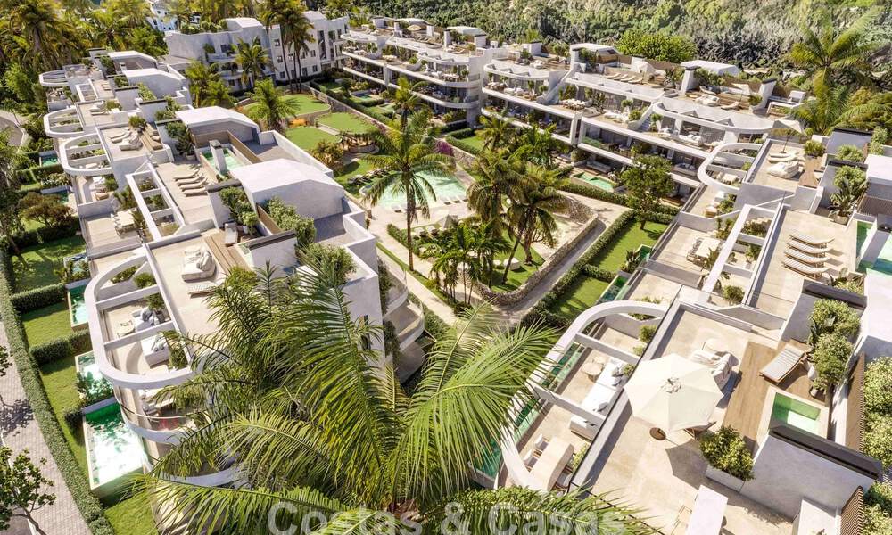 Innovatieve off-plan appartementen te koop op loopafstand van voorzieningen en het strand in Estepona, Costa de Sol 784921