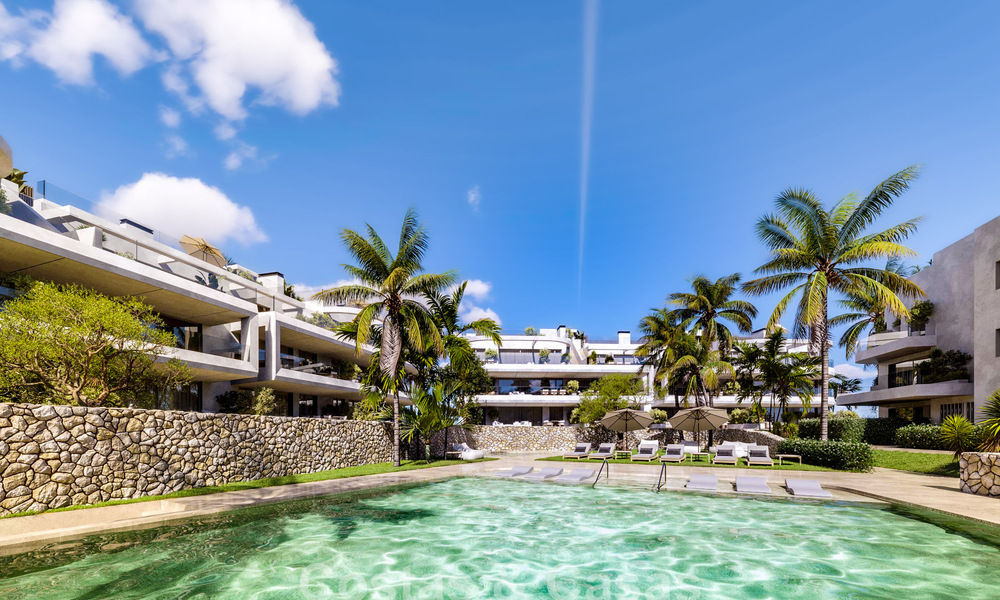 Innovatieve off-plan appartementen te koop op loopafstand van voorzieningen en het strand in Estepona, Costa de Sol 784922