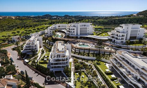Lancering! Stijlvolle appartementen met panoramisch zeezicht te koop, eerstelijnsgolf in Mijas Costa, Costa del Sol 784981