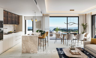 Lancering! Stijlvolle appartementen met panoramisch zeezicht te koop, eerstelijnsgolf in Mijas Costa, Costa del Sol 784984 