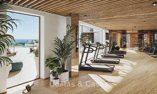 Lancering! Stijlvolle appartementen met panoramisch zeezicht te koop, eerstelijnsgolf in Mijas Costa, Costa del Sol 784991 