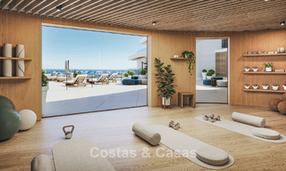 Lancering! Stijlvolle appartementen met panoramisch zeezicht te koop, eerstelijnsgolf in Mijas Costa, Costa del Sol 784992 