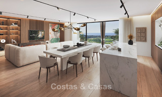 Lancering! Stijlvolle appartementen met panoramisch zeezicht te koop, eerstelijnsgolf in Mijas Costa, Costa del Sol 784993 