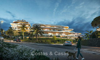 Lancering! Stijlvolle appartementen met panoramisch zeezicht te koop, eerstelijnsgolf in Mijas Costa, Costa del Sol 785000 