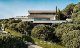 Architectonische nieuwbouwvilla’s met panoramisch zeezicht te koop in een beveiligde urbanisatie van Benahavis - Marbella 785775 