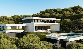 Architectonische nieuwbouwvilla’s met panoramisch zeezicht te koop in een beveiligde urbanisatie van Benahavis - Marbella 785780 