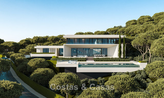Architectonische nieuwbouwvilla’s met panoramisch zeezicht te koop in een beveiligde urbanisatie van Benahavis - Marbella 785781 