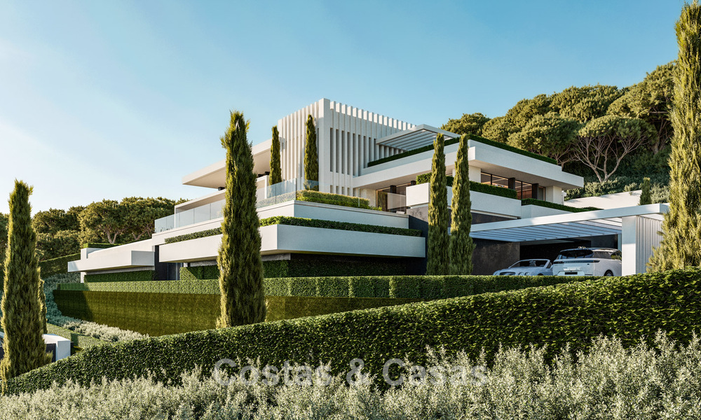 High-end luxevilla’s met panoramisch uitzicht op zee, in een beveiligde urbanisatie in Benahavis - Marbella 785787