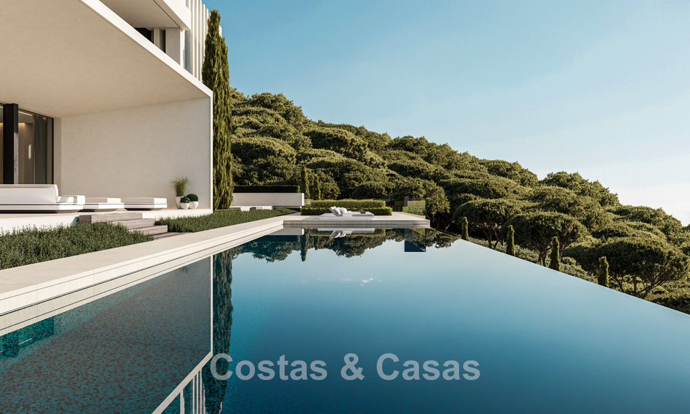 High-end luxevilla’s met panoramisch uitzicht op zee, in een beveiligde urbanisatie in Benahavis - Marbella 785788