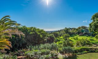Uitmuntende luxevilla te koop in een tijdloze Andalusische architectuur, met zeezicht in Benahavis - Marbella 786067 