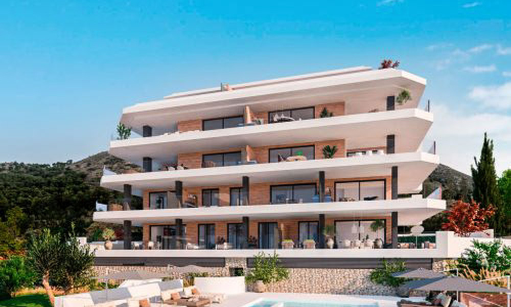 Nieuwe appartementen te koop op toplocatie met zeezicht gelegen tussen Benalmadena en Fuengirola, Costa del Sol 785817