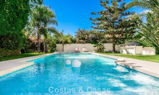 Modernistische, gelijkvloerse luxevilla te koop op een steenworp van het strand ten oosten van Marbella centrum 786799 