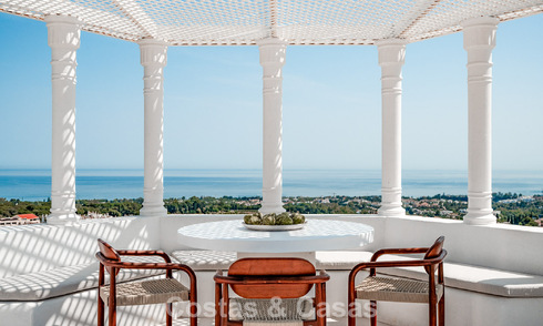 Eigentijds gerenoveerd Penthouse met privézwembad en panoramisch zeezicht te koop op Marbella’s Golden Mile 787018