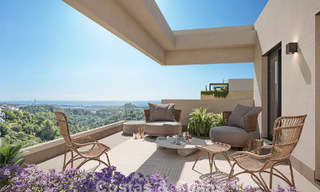 Lancering! Off-plan, innovatieve appartementen te koop met zeezicht in de heuvels van Marbella Oost 787024 
