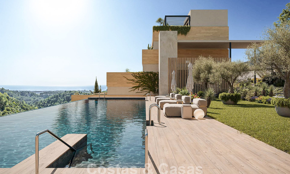 Lancering! Off-plan, innovatieve appartementen te koop met zeezicht in de heuvels van Marbella Oost 787029