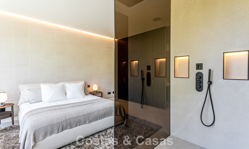 Exclusieve schakelvilla met zeezicht te koop in een vooruitstrevend complex met 24-uursbewaking op Marbella’s Golden Mile 787289