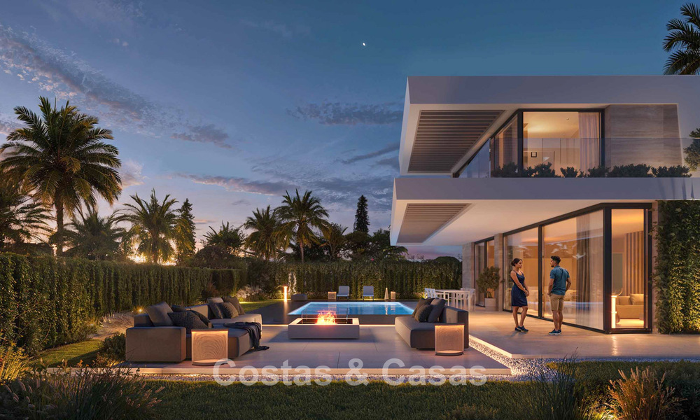 Exclusieve, off-plan designvilla’s met avant-garde architectuur te koop op 200m van het strand in Mijas Costa 787485