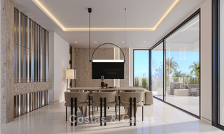 Exclusieve, off-plan designvilla’s met avant-garde architectuur te koop op 200m van het strand in Mijas Costa 787493 