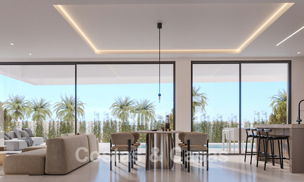 Exclusieve, off-plan designvilla’s met avant-garde architectuur te koop op 200m van het strand in Mijas Costa 787495