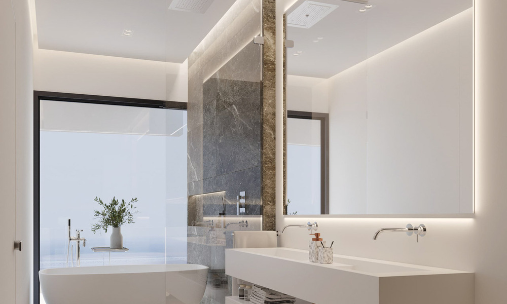 Exclusieve, off-plan designvilla’s met avant-garde architectuur te koop op 200m van het strand in Mijas Costa 787508