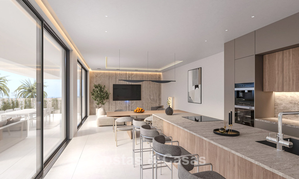 Exclusieve, off-plan designvilla’s met avant-garde architectuur te koop op 200m van het strand in Mijas Costa 787515