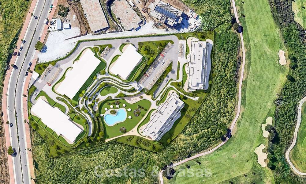 Lancering. Eigentijdse nieuwbouwappartementen te koop omgeven door golfbanen in Mijas, Costa del Sol 787801