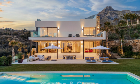 Instapklare, high-end designvilla met zeezicht te koop aan de Golden Mile van Marbella 788133