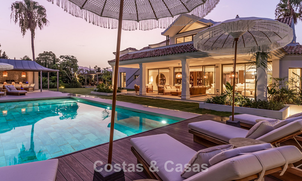 Prachtige luxevilla met tijdloze Andalusische architectuur te koop op de New Golden Mile tussen Marbella en Estepona 788372
