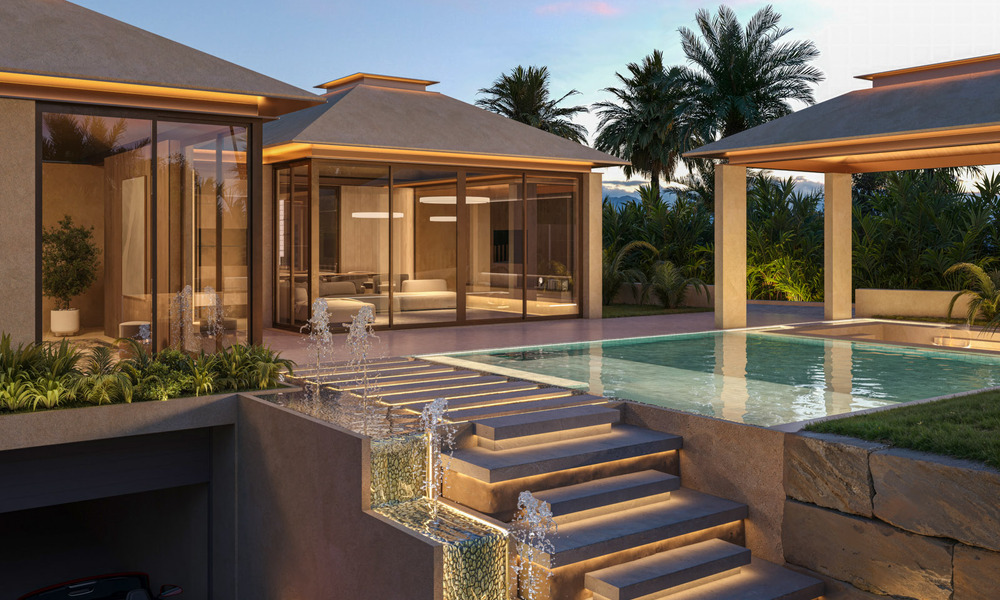 Gesofisticeerde, gelijkvloerse nieuwbouwvilla te koop in een populaire golfomgeving van Nueva Andalucia, Marbella 788690