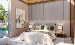 Gesofisticeerde, gelijkvloerse nieuwbouwvilla te koop in een populaire golfomgeving van Nueva Andalucia, Marbella 788695 