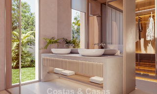 Gesofisticeerde, gelijkvloerse nieuwbouwvilla te koop in een populaire golfomgeving van Nueva Andalucia, Marbella 788696 
