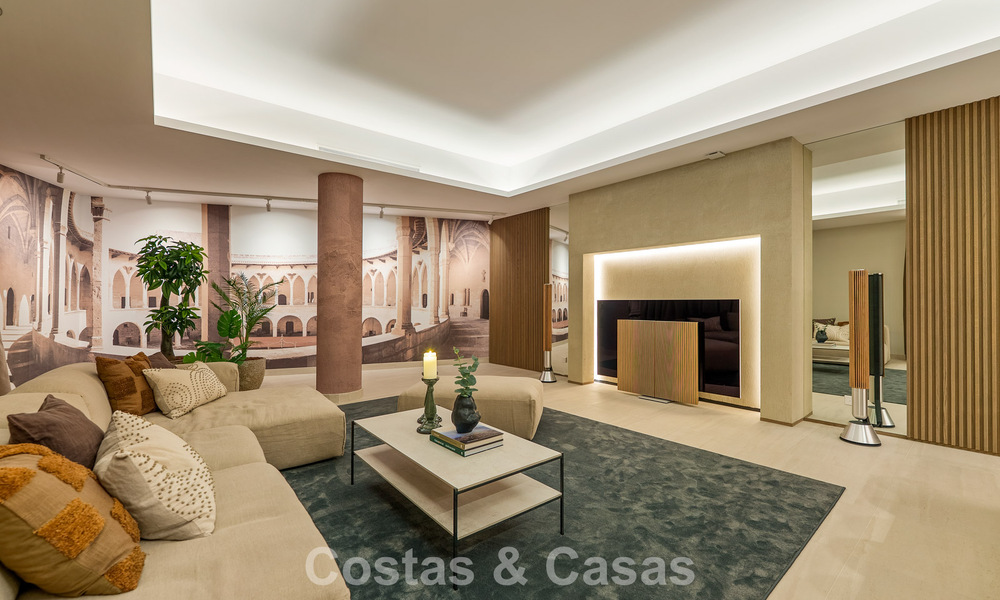 Minimalistische luxewoning met panoramisch zeezicht te koop in een prestigieus gated complex in Nueva Andalucia, Marbella 788598