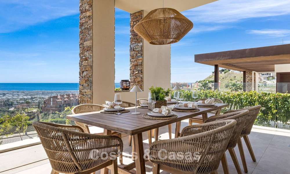 Instapklare luxevilla met moderne architectuur en panoramisch zeezicht te koop in Marbella - Benahavis 788955