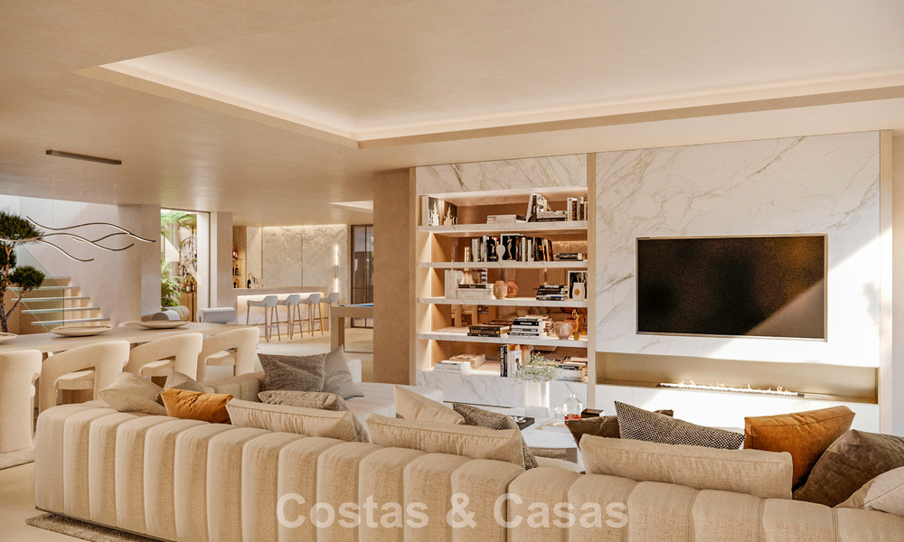 Elegante, gelijkvloerse nieuwbouwvilla te koop in een vooraanstaande golfomgeving van Nueva Andalucia, Marbella 789178