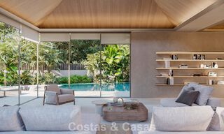 Elegante, gelijkvloerse nieuwbouwvilla te koop in een vooraanstaande golfomgeving van Nueva Andalucia, Marbella 789189 
