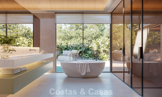 Elegante, gelijkvloerse nieuwbouwvilla te koop in een vooraanstaande golfomgeving van Nueva Andalucia, Marbella 789190 