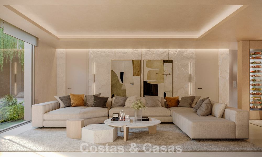 Elegante, gelijkvloerse nieuwbouwvilla te koop in een vooraanstaande golfomgeving van Nueva Andalucia, Marbella 789194