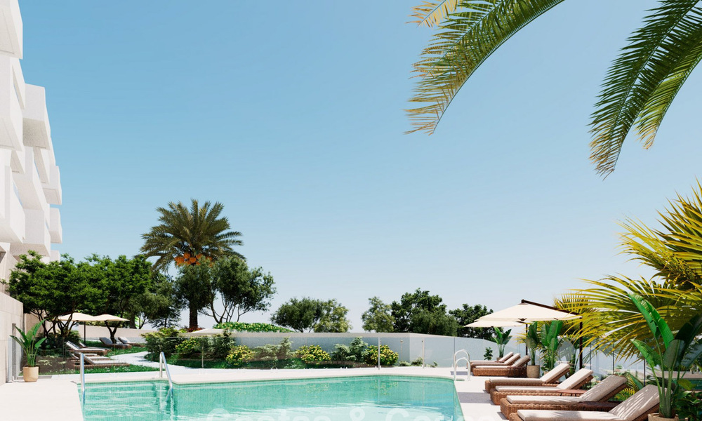 Eigentijdse nieuwbouwappartementen te koop grenzend aan de golfbaan in Mijas, Costa del Sol 789301