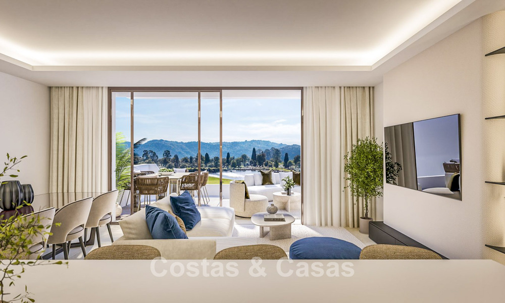 Eigentijdse nieuwbouwappartementen te koop grenzend aan de golfbaan in Mijas, Costa del Sol 791145