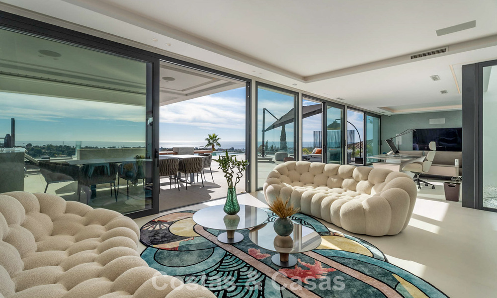 Instapklaar, state-of-the-art designervilla met panoramische vergezichten te koop in Marbella - Benahavis 789595