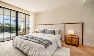 Modern-Mediterrane villa met zeezicht te koop in een geprefereerde wijk van Nueva Andalucia, Marbella 789668 