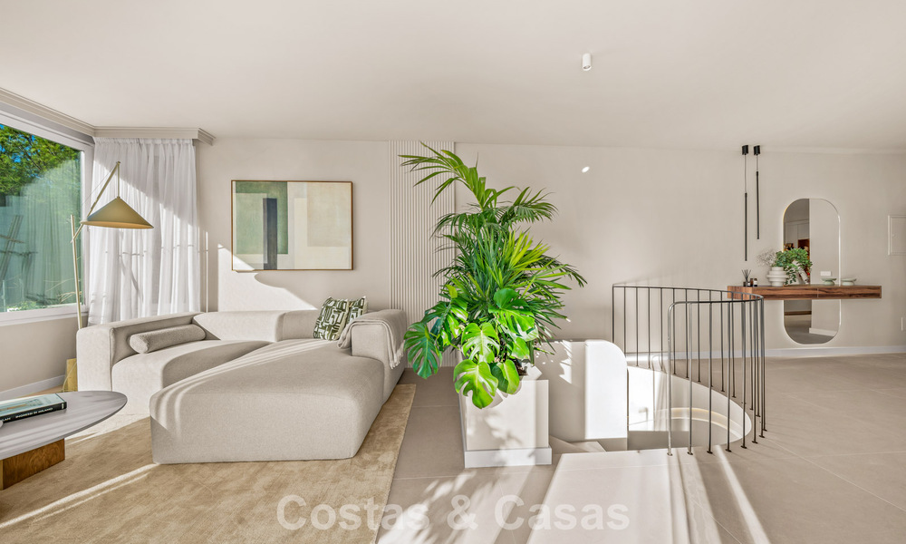 Instapklaar, eigentijds gerenoveerd, duplex appartement te koop met uitzicht op de golfbanen in La Quinta, Marbella - Benahavis 790495