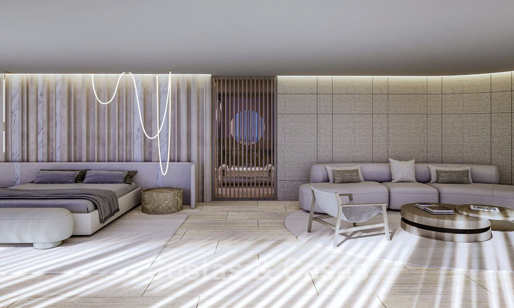 Nieuwe, high-end designvilla te koop met panoramisch zeezicht in een gated villawijk van Sotogrande, Costa del Sol 790680