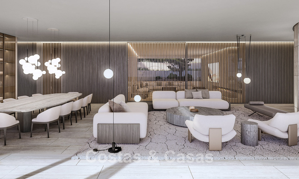 Nieuwe, high-end designvilla te koop met panoramisch zeezicht in een gated villawijk van Sotogrande, Costa del Sol 790681