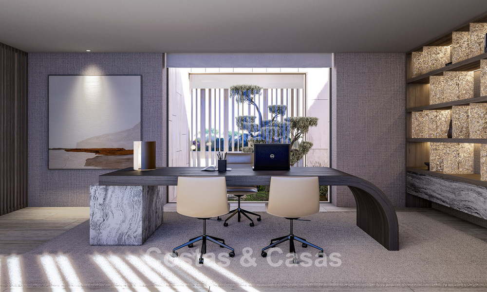 Nieuwe, high-end designvilla te koop met panoramisch zeezicht in een gated villawijk van Sotogrande, Costa del Sol 790686