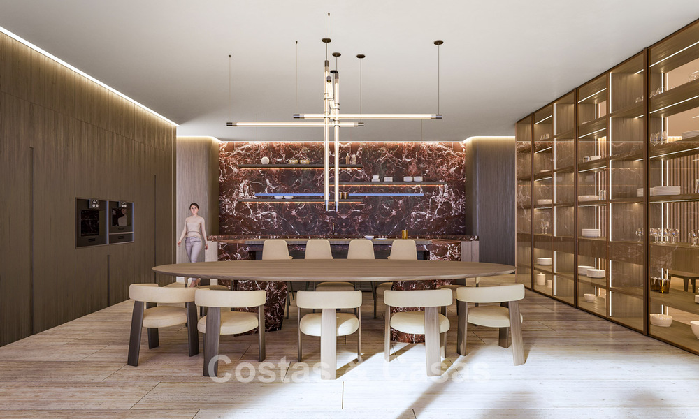 Nieuwe, high-end designvilla te koop met panoramisch zeezicht in een gated villawijk van Sotogrande, Costa del Sol 790695