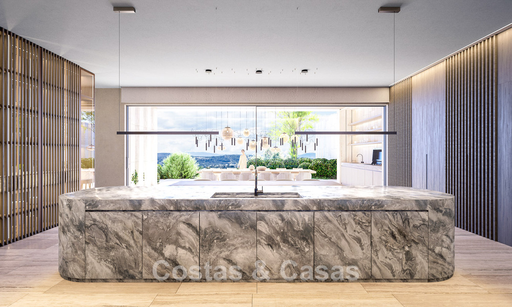 Nieuwe, first-class designvilla te koop met zeezicht in een gated en bewaakte omgeving van Sotogrande, Costa del Sol 790712