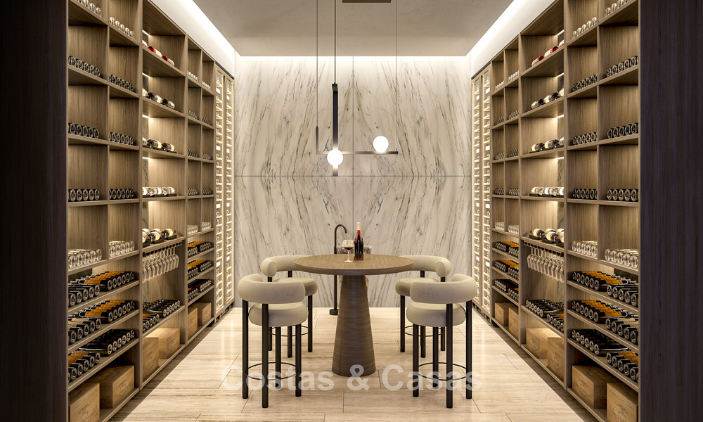 Nieuwe, first-class designvilla te koop met zeezicht in een gated en bewaakte omgeving van Sotogrande, Costa del Sol 790736